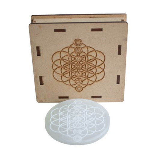 Selenite engraved charging plate