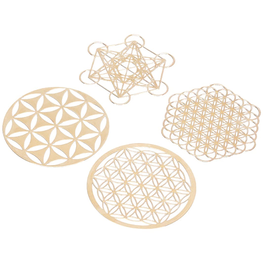 Gold colour Sacred Geometry sticker set