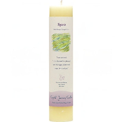 Candle Pillar Herbal 7"