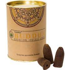 Incense-Goloka - Buddha Backflow Cones - Tin
