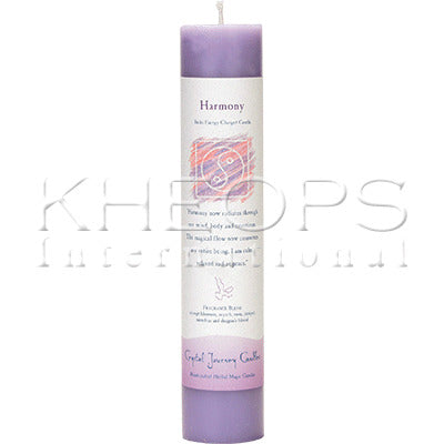 Candle Pillar Herbal 7"