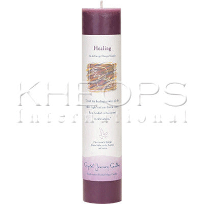 Candle Pillar Herbal 7"