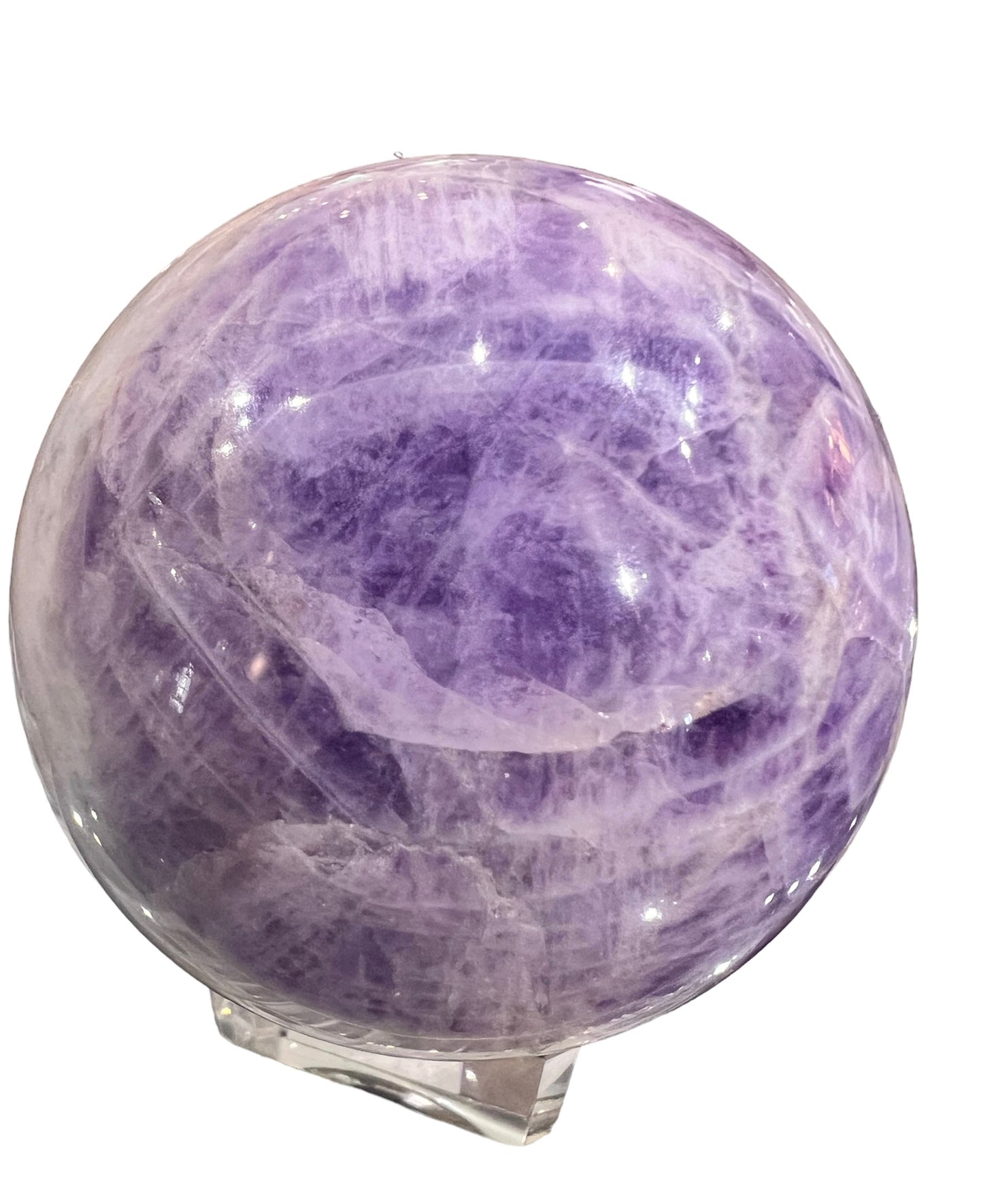 Amethyst, Chevron - Sphere 7 cm