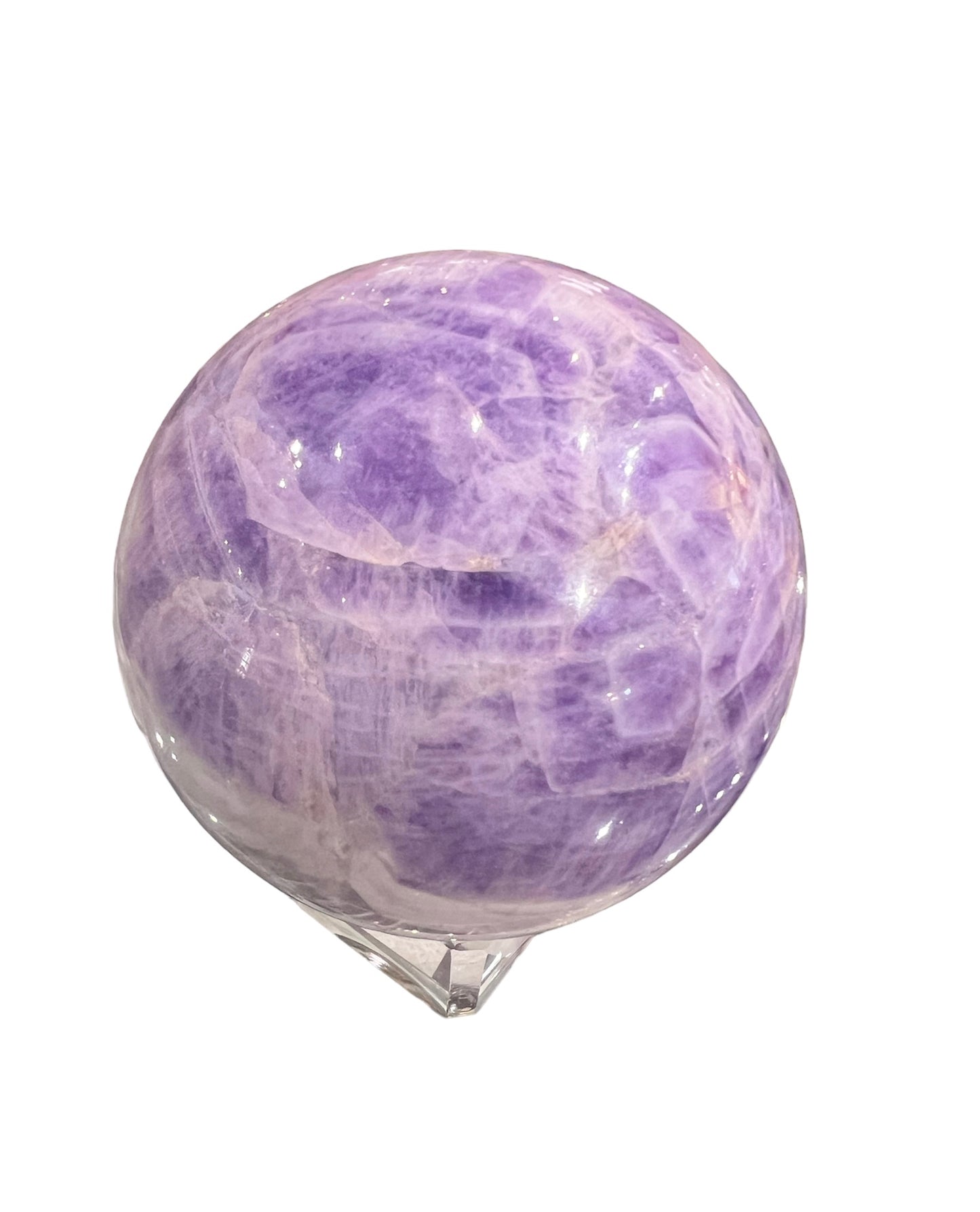 Amethyst, Chevron - Sphere 7 cm