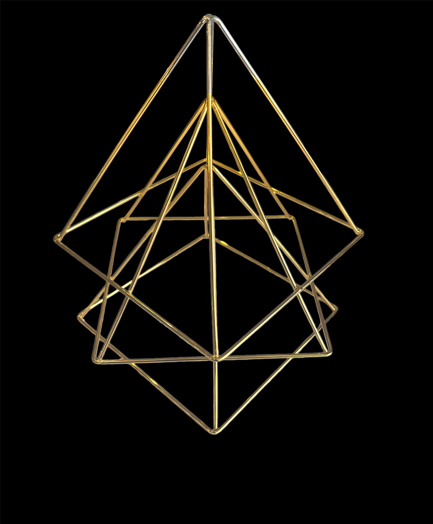 Triple Pyramid - 7" - 24 karat Gold plated