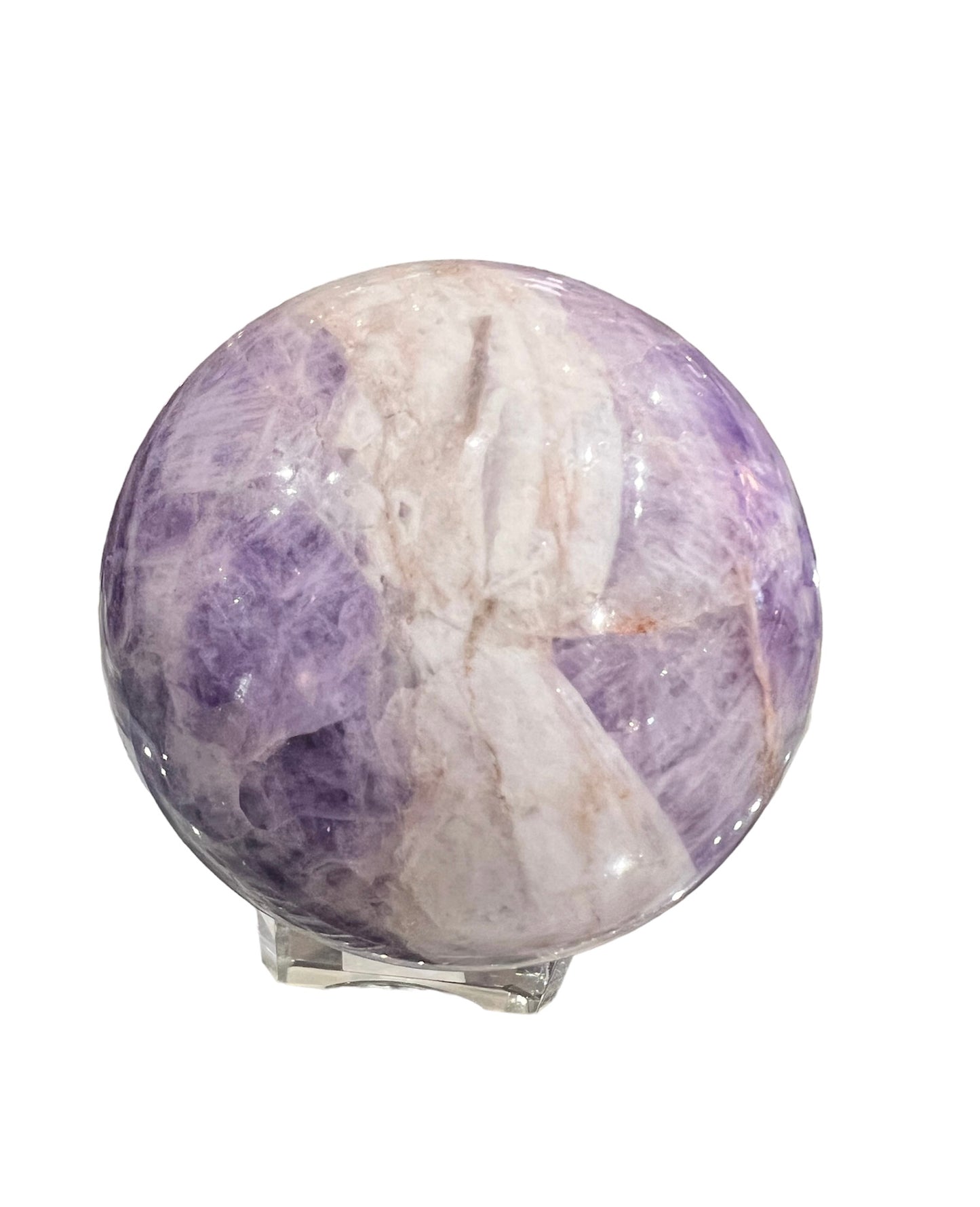 Amethyst, Chevron - Sphere 7 cm