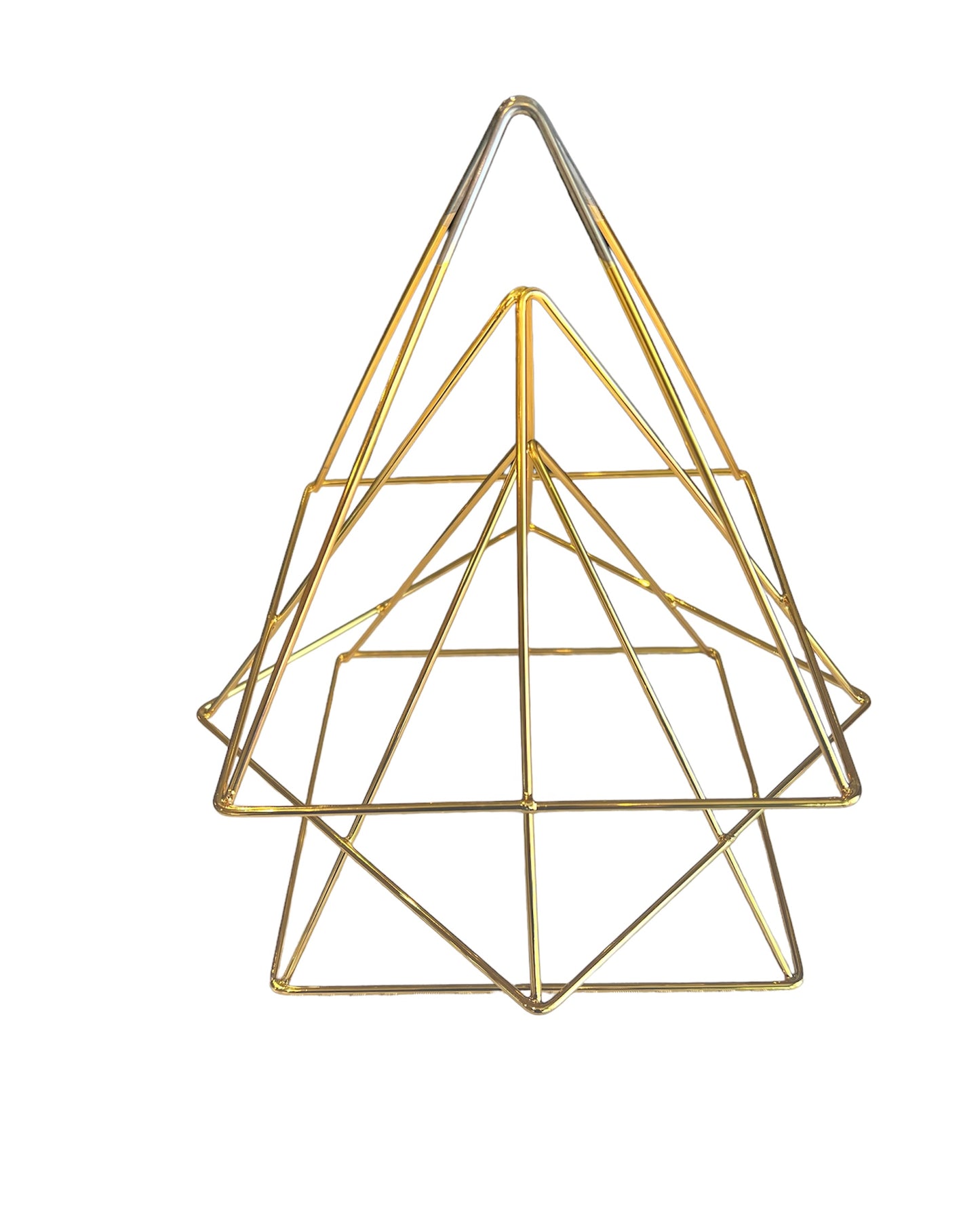 Triple Pyramid - 7" - 24 karat Gold plated