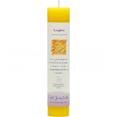 Candle Pillar Herbal 7"