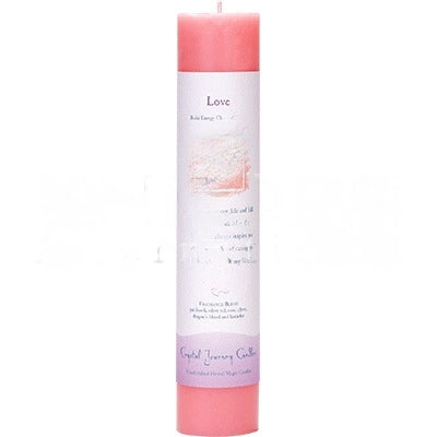 Candle Pillar Herbal 7"