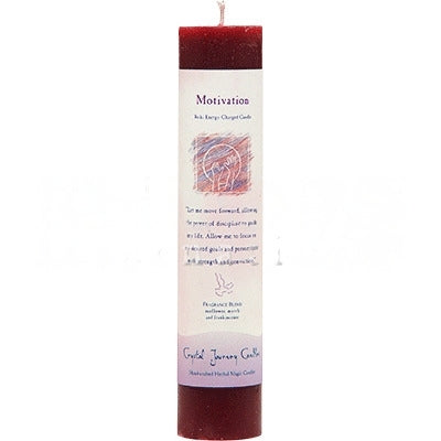 Candle Pillar Herbal 7"