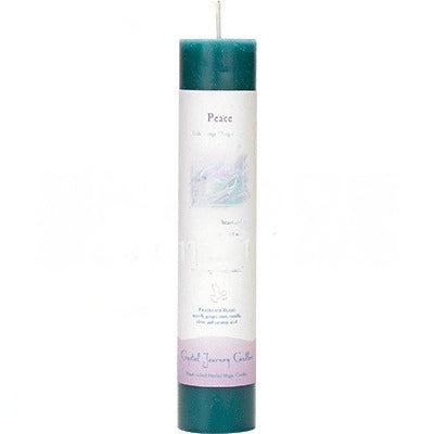 Candle Pillar Herbal 7"