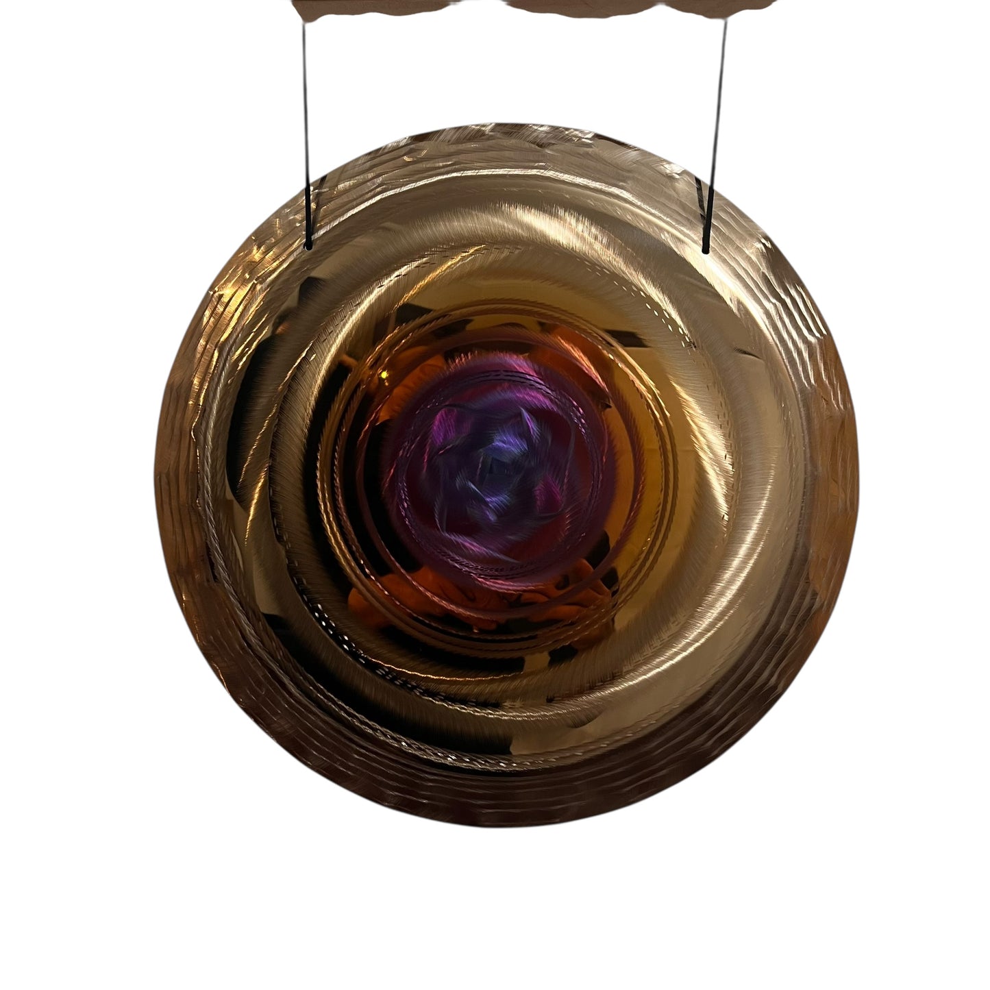 19" / 48 cm - handheld gong - Blue Rose - Grotta Sonora