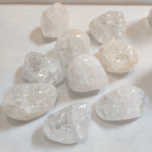 Crackle Quartz, Tumbled