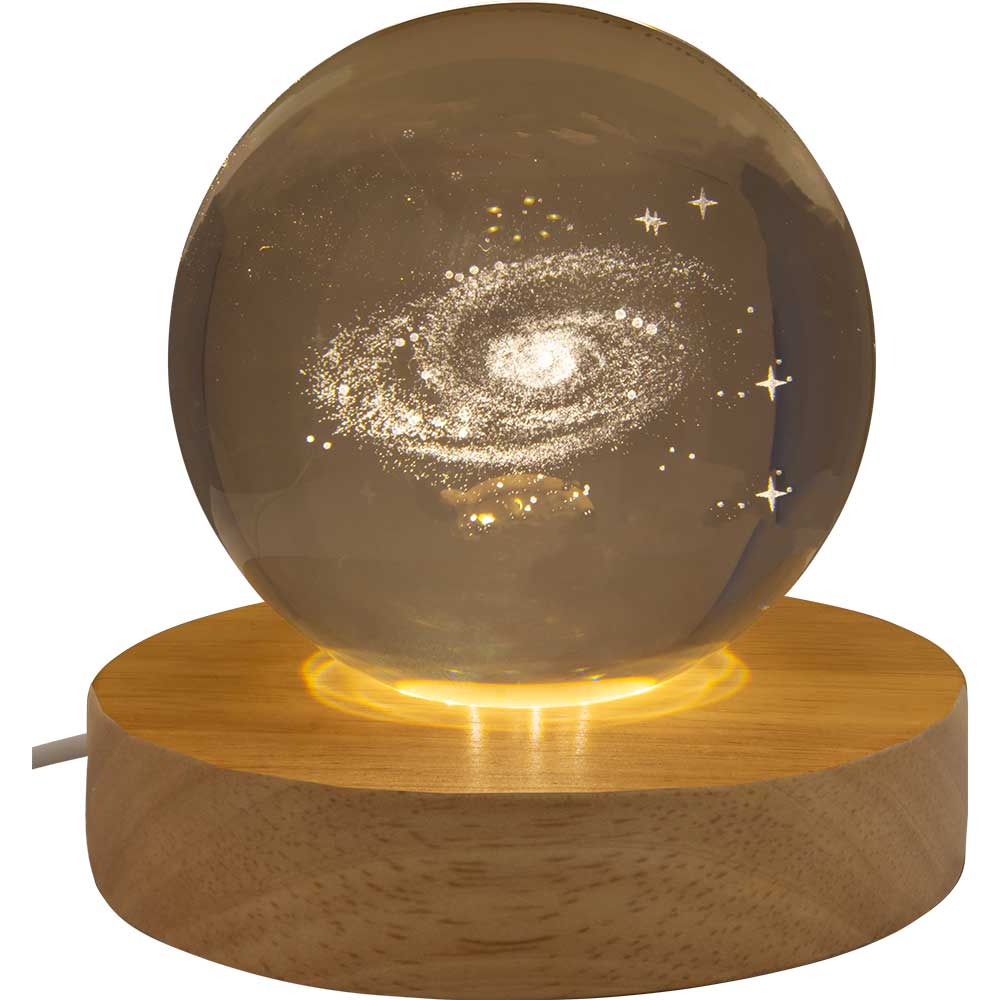 3D Laser Engraved Galaxy - Sphere