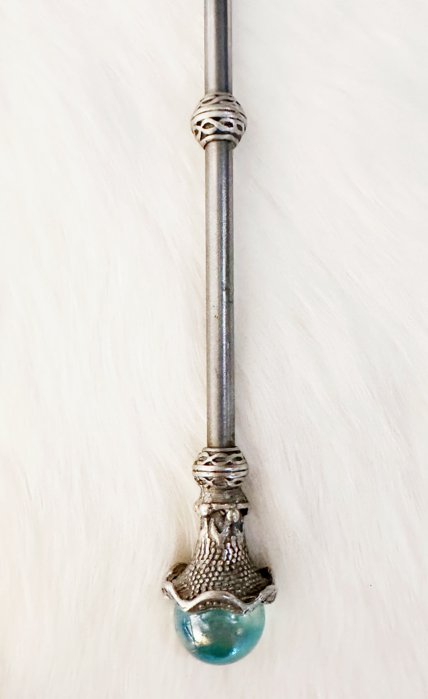 Faery Magic Wand - Clear Quartz / Aqua Aura #8