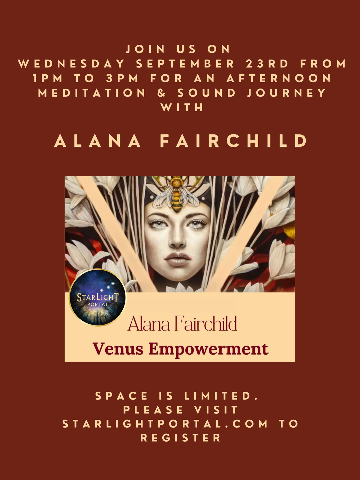 An Afternoon Meditation with Alana Fairchild - Free Event - 1PM to 3PM