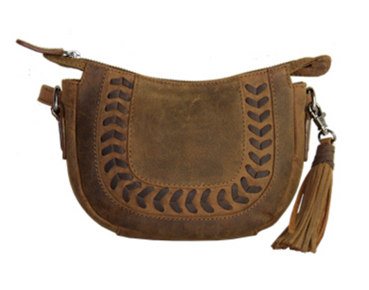 Bison Leather Cross Body Purse - Adrian Klis