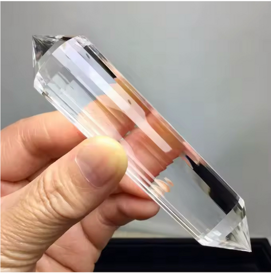 24 sides Clear Quartz Vogel Crystal