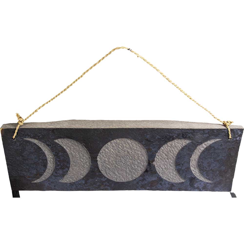 Stone wall Hanging Moon phasess 4x12"