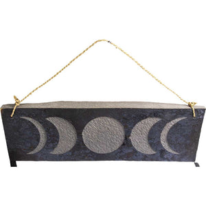 Stone wall Hanging Moon phasess 4x12"