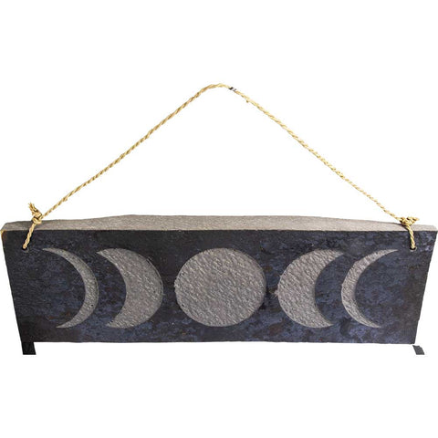 Stone wall Hanging Moon phasess 4x12"