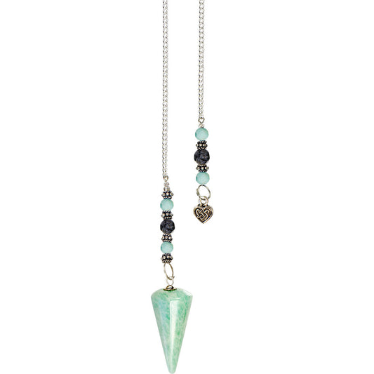 Pendulum - Amazonite + Heart