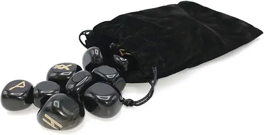 Runes - Black Agate - Lo Scarabeo