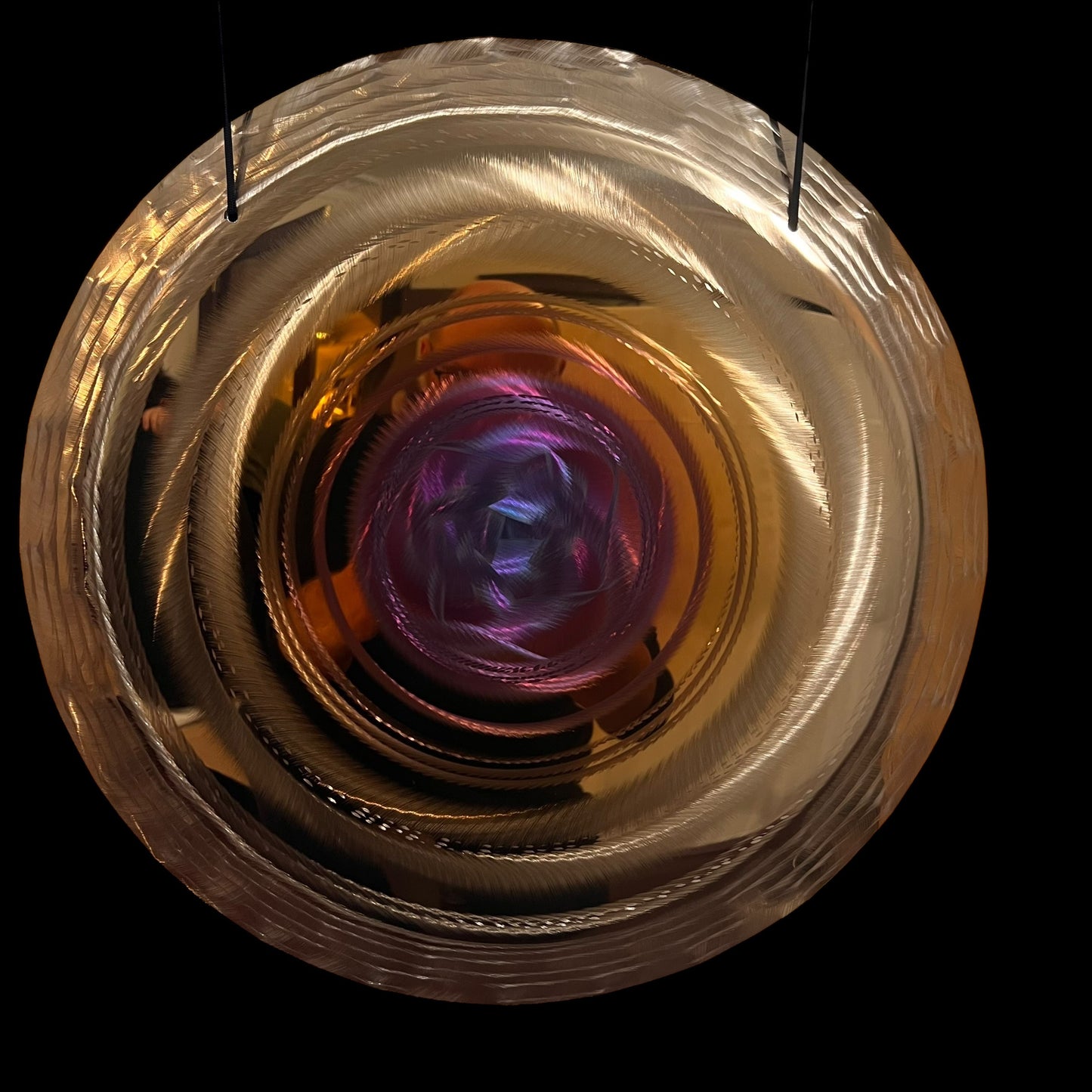 19" / 48 cm - handheld gong - Blue Rose - Grotta Sonora