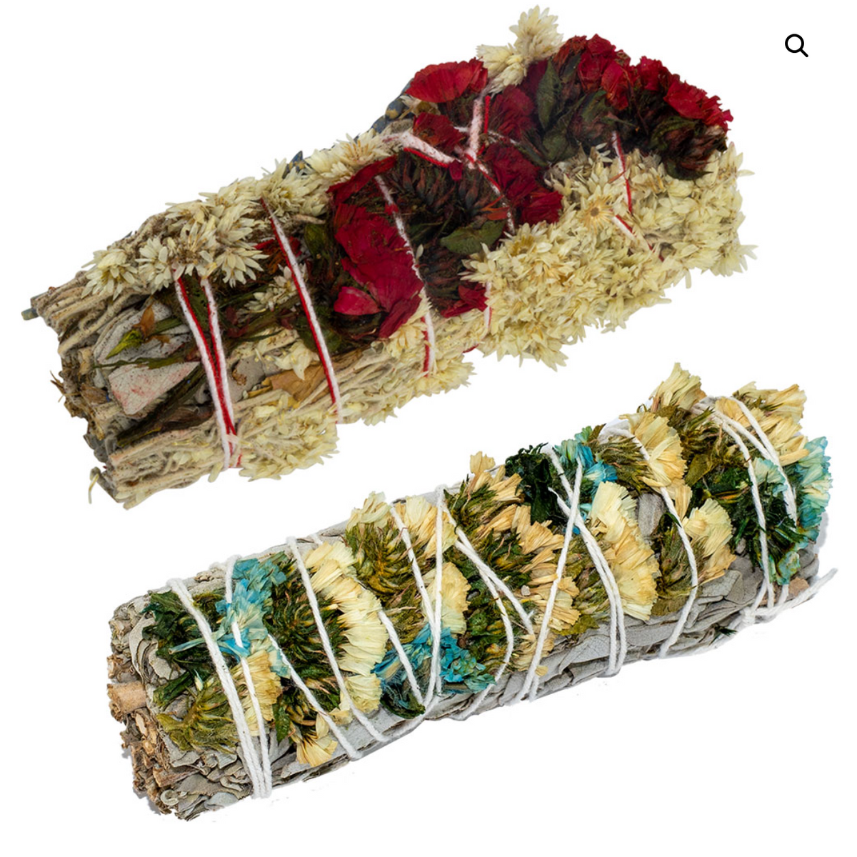 White Sage with Herbs & Flowers Smudge Bundle