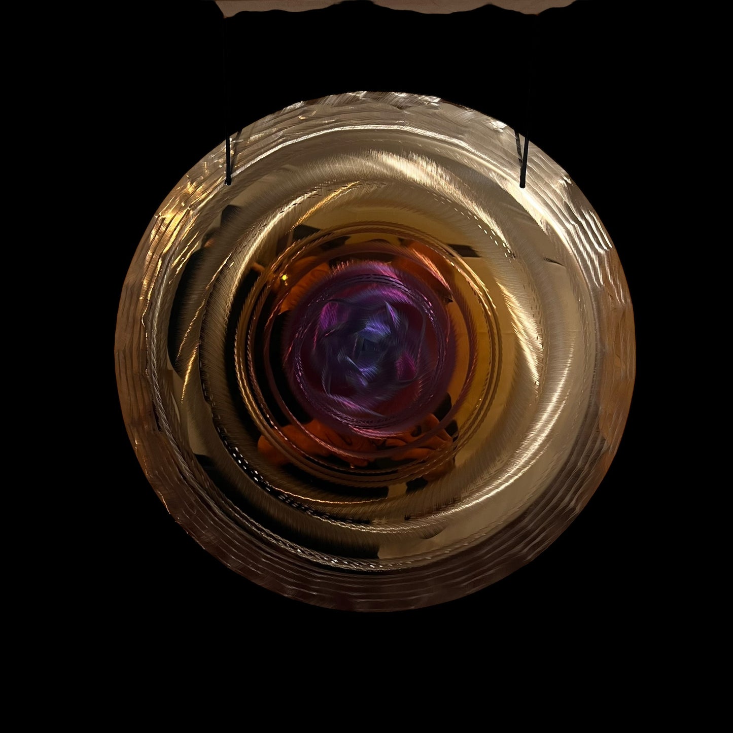 19" / 48 cm - handheld gong - Blue Rose - Grotta Sonora