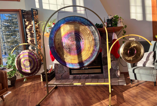 Arched Gong stand with side arches