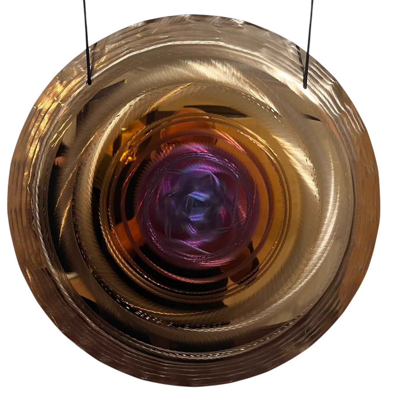 19" / 48 cm - handheld gong - Blue Rose - Grotta Sonora