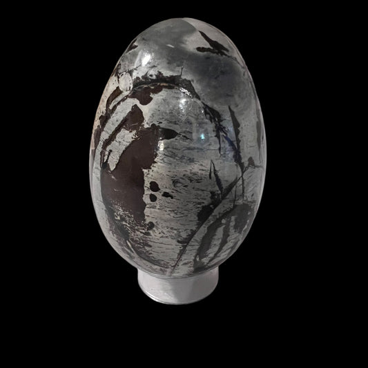 Dendritic agate - polished egg