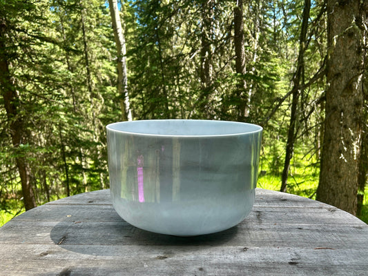 12" D# -25 BLACK TOURMALINE ALCHEMY CRYSTAL SINGING BOWL