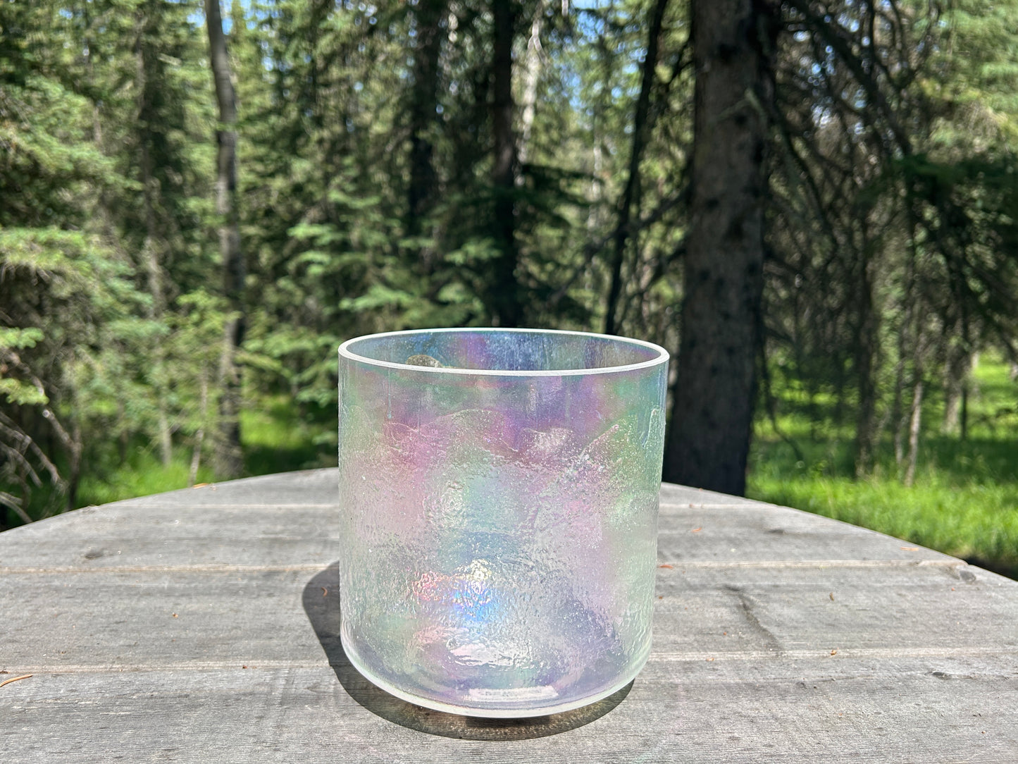 6"  B-40 LEMURIAN SEED, PLATINUM ALCHEMY CRYSTAL SINGINGBOWL