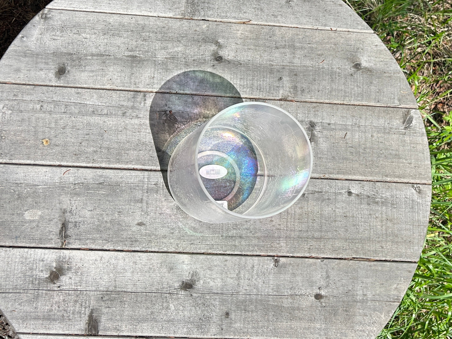 6"  B-40 LEMURIAN SEED, PLATINUM ALCHEMY CRYSTAL SINGINGBOWL