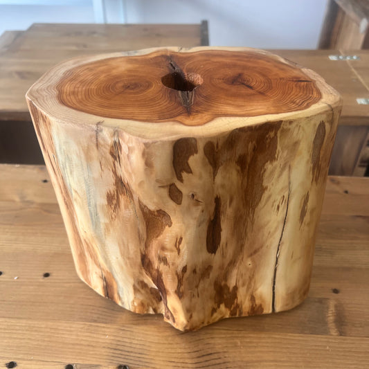 Yew wood practitioner Bowl stand