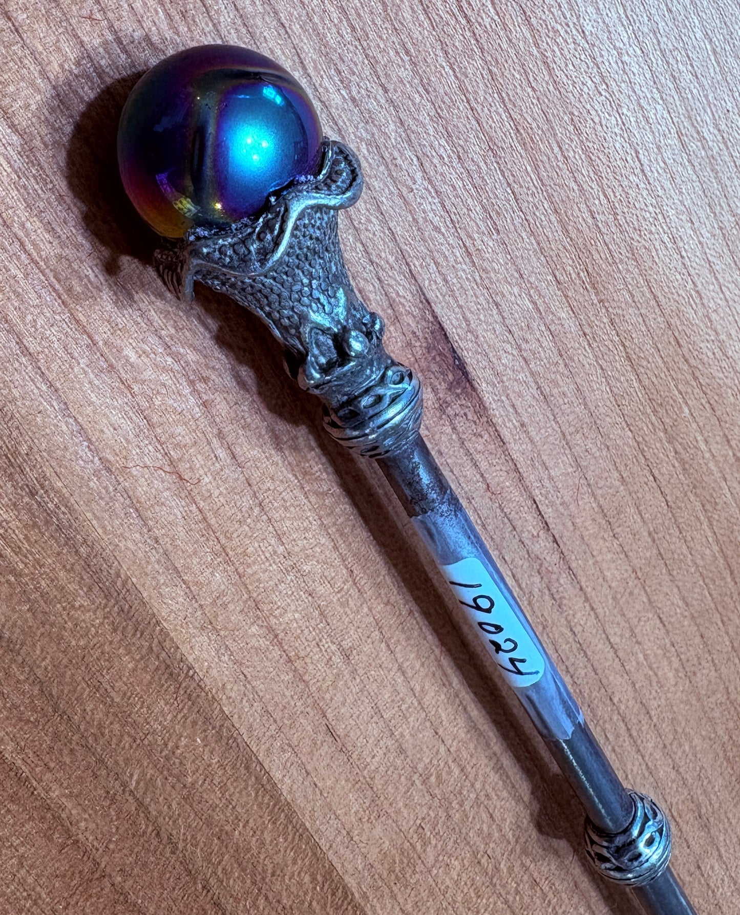 Faery Magic Wand - Titanium Aura / Blue Jasper: Available