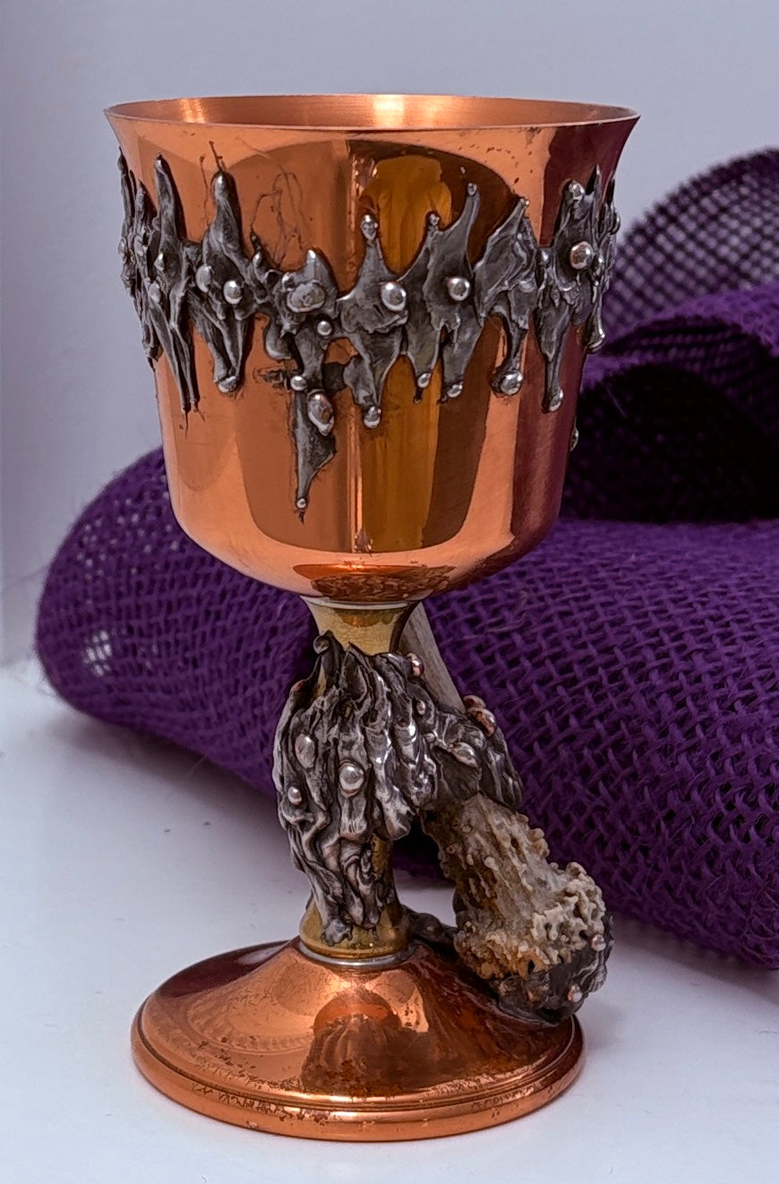 Deer Antler Copper Goblet