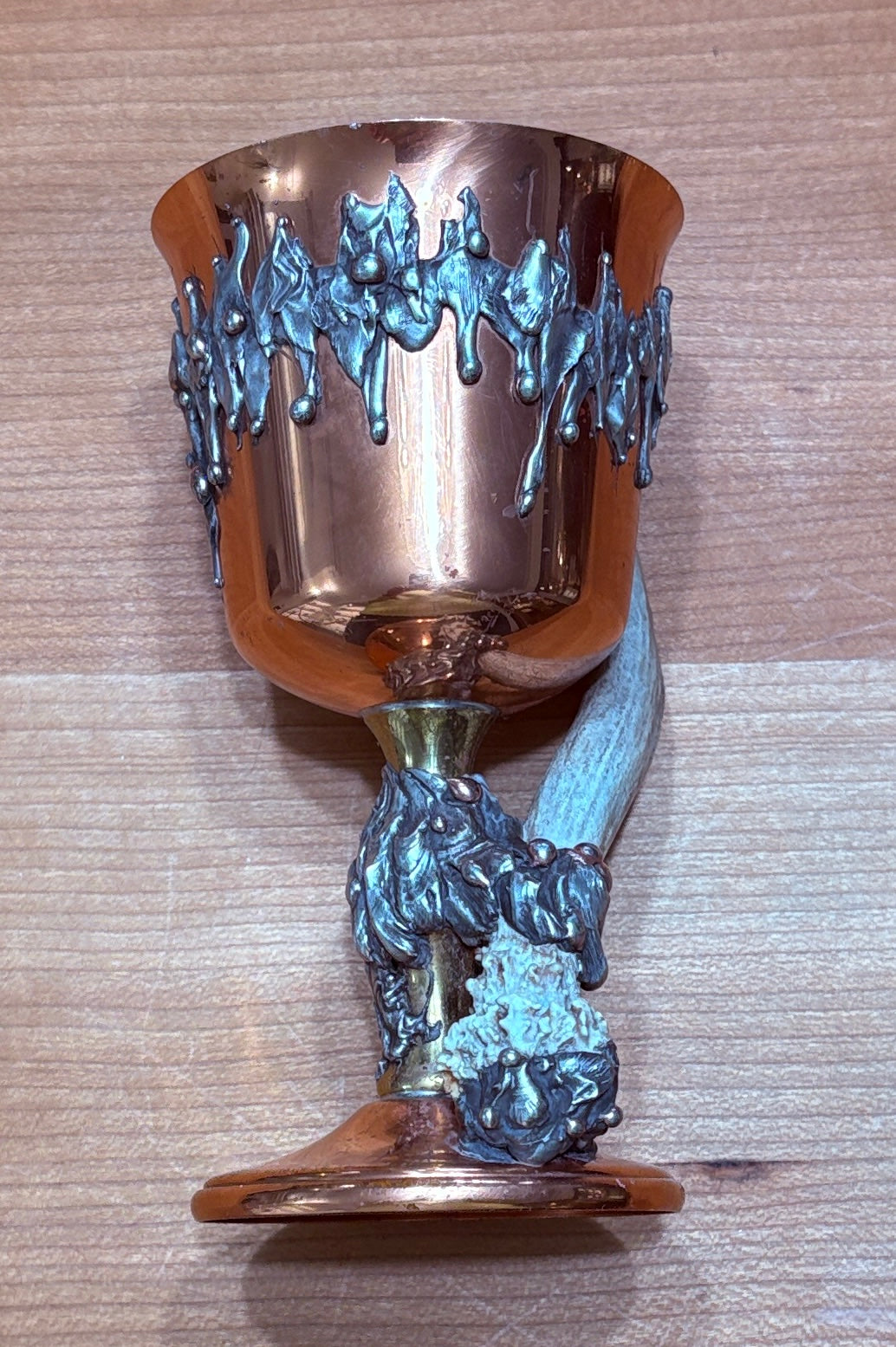 Deer Antler Copper Goblet