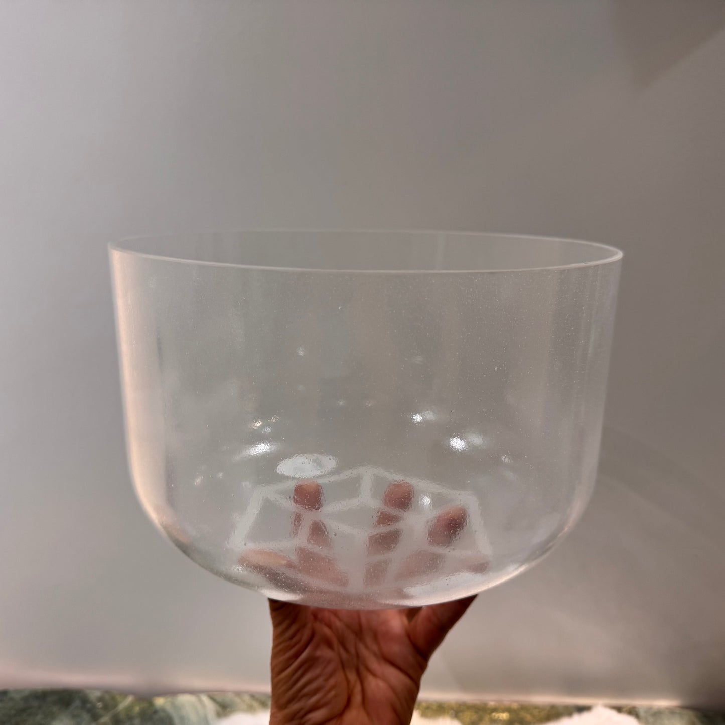 10"  F# -25 TESSERECT SALT ALCHEMY CRYSTAL SINGING BOWL