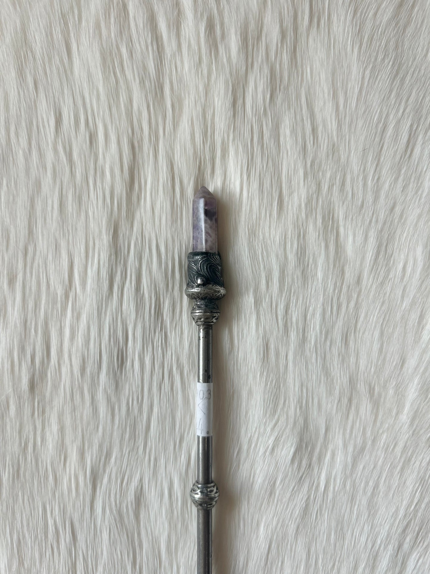Faery Magic Wand - Chevron Amethyst / Rose Aura #21
