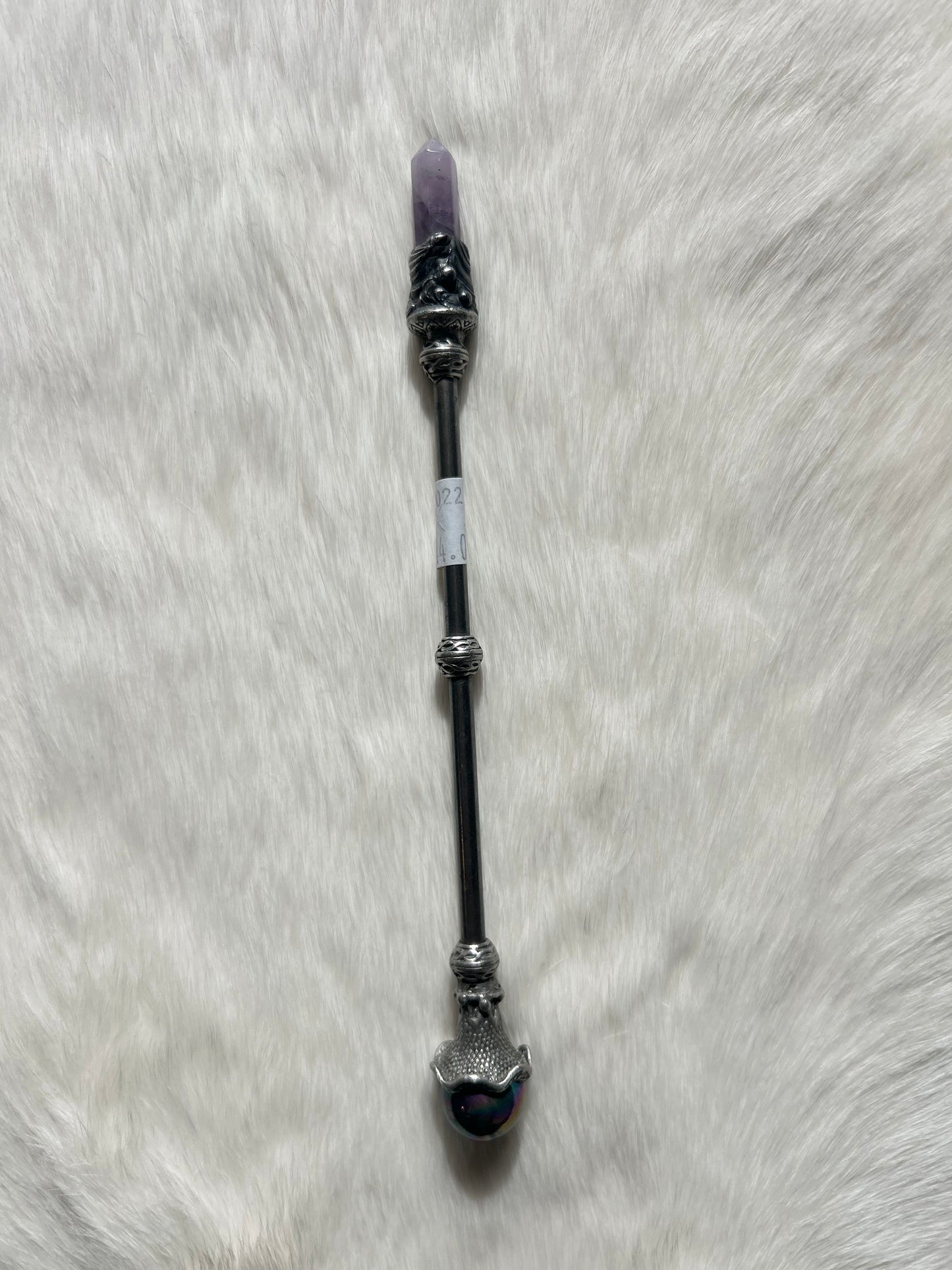 Faery Magic Wand - Titanium Aura / Blue Jasper: Available