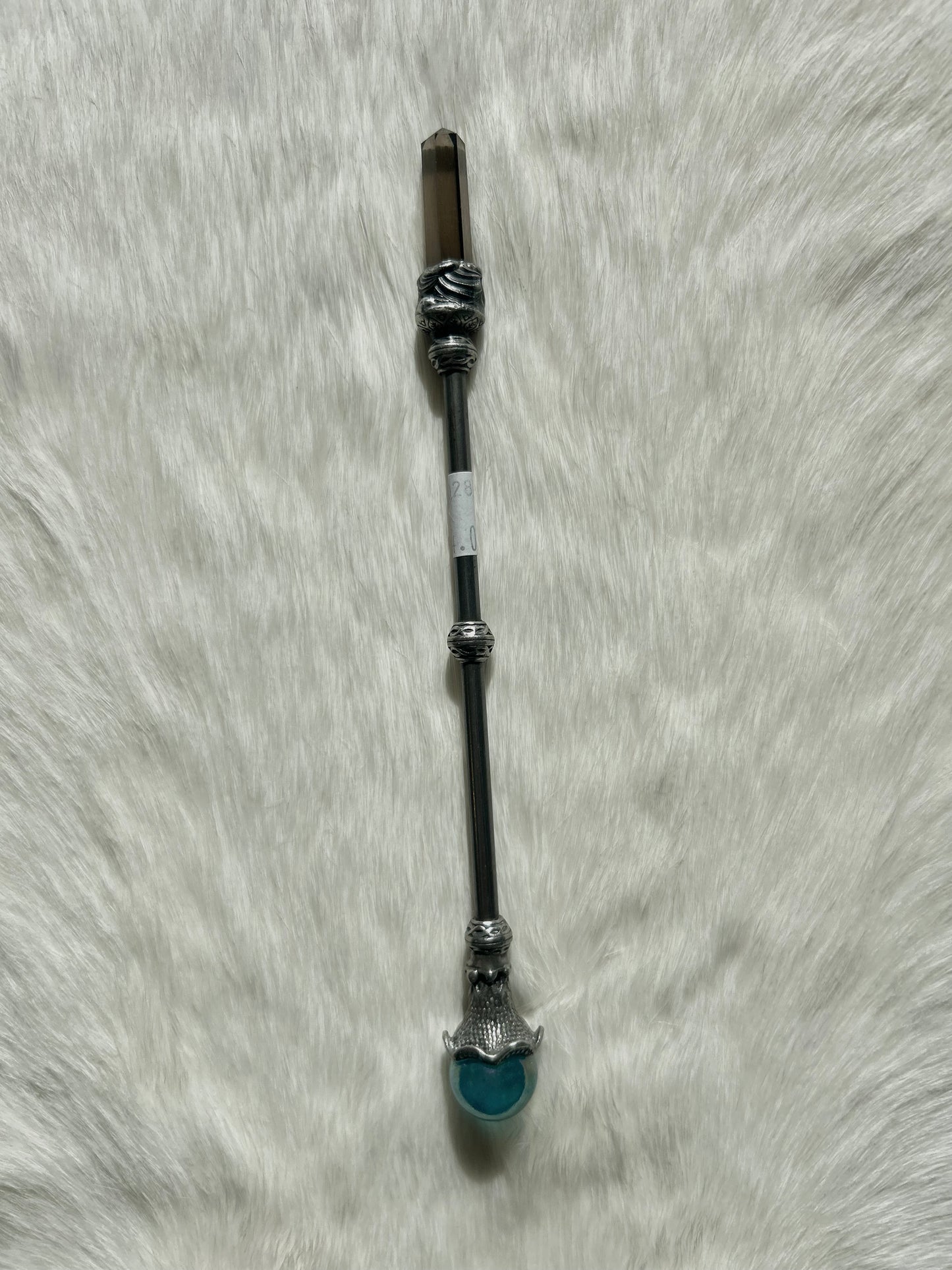 Faery Magic Wand - Smoky Quartz / Aqua Aura #18