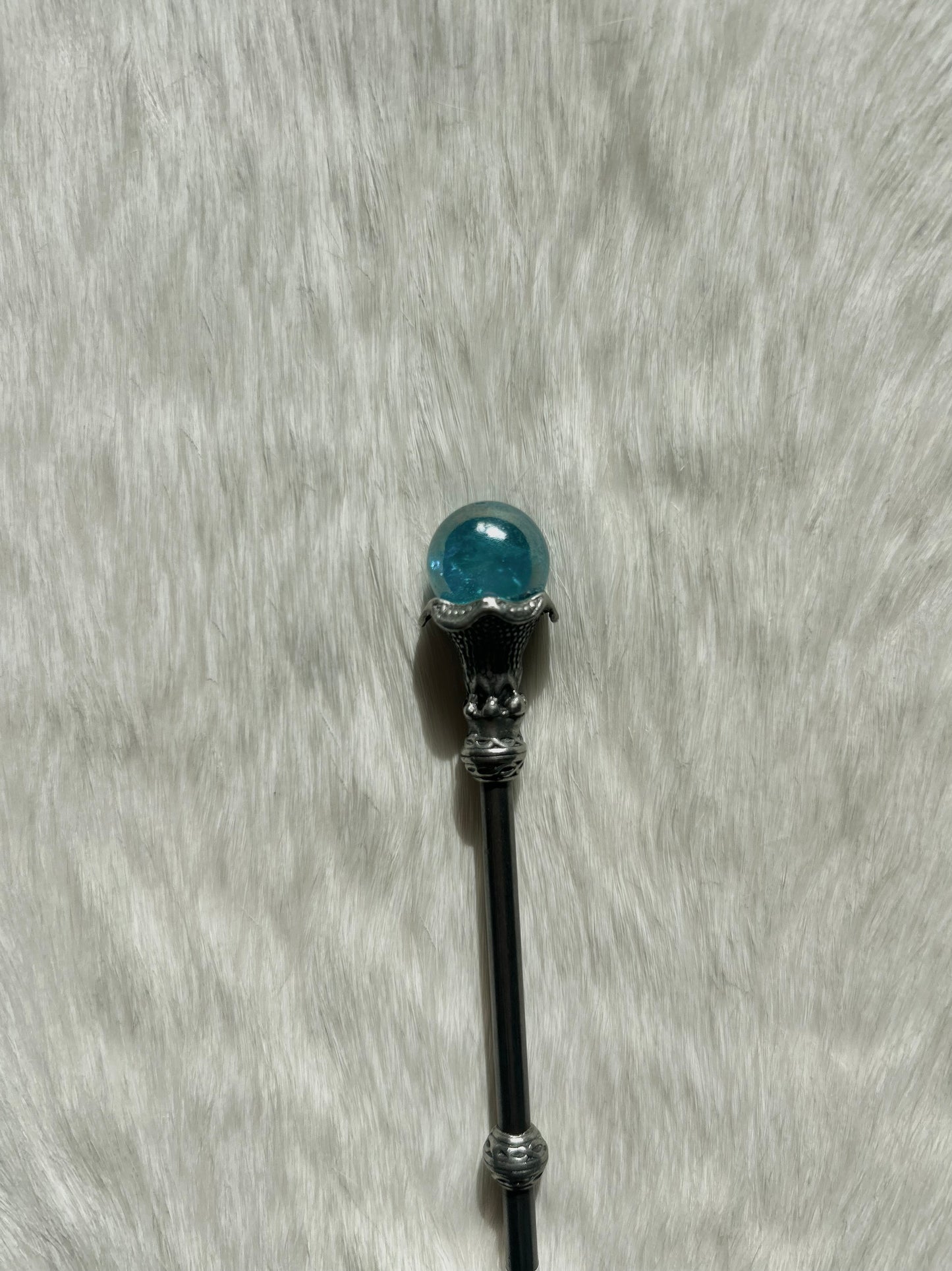 Faery Magic Wand - Smoky Quartz / Aqua Aura #18