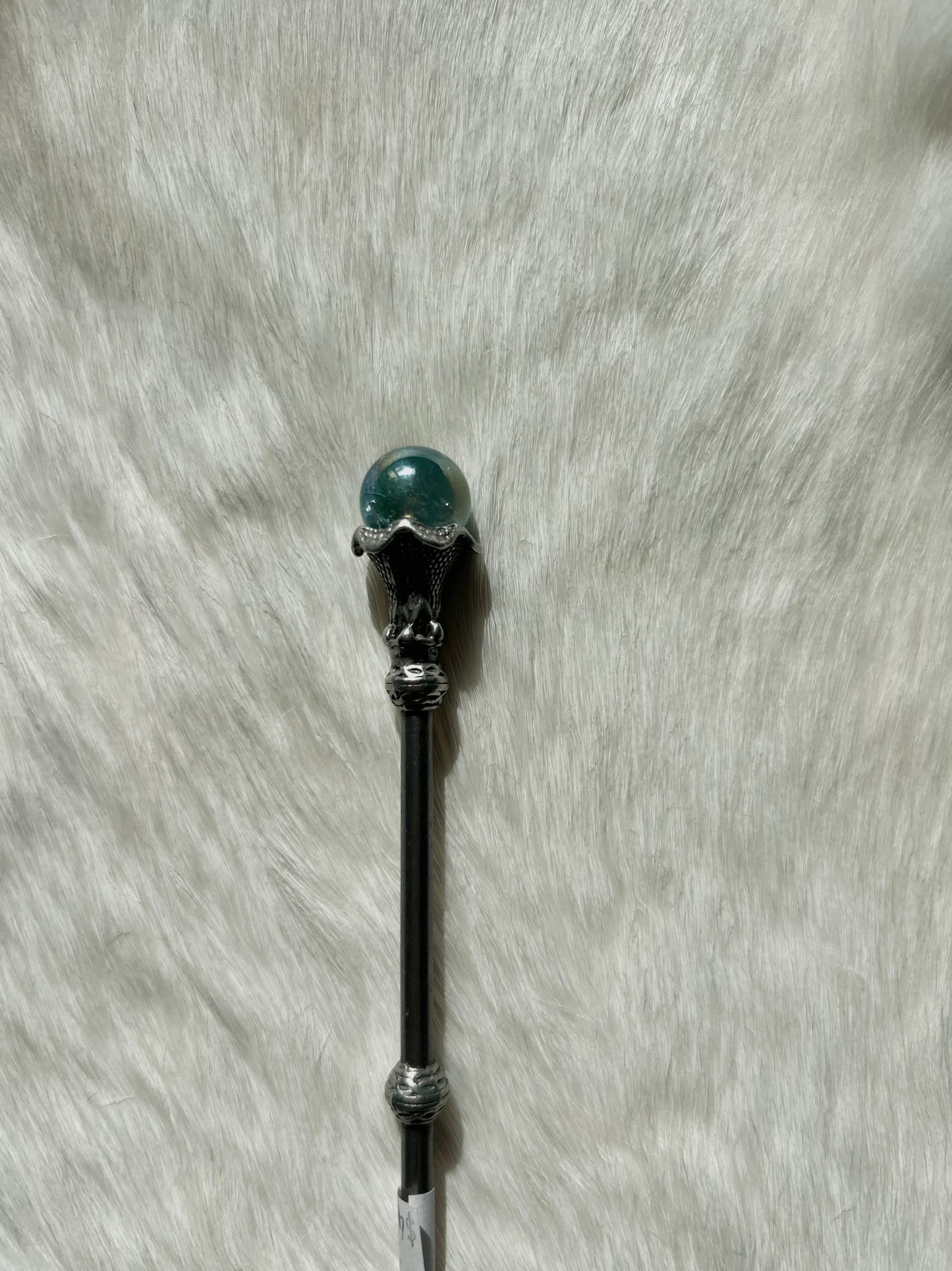 Faery Magic Wand - Smokey Quartz / Aqua Aura #27