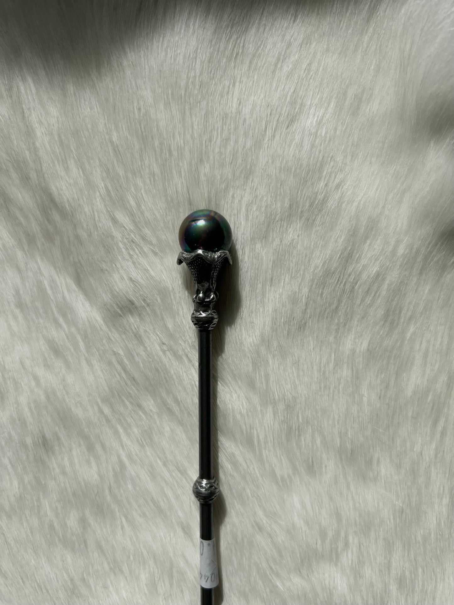 Faery Magic Wand - Smokey Quartz / Titanium Aura #34