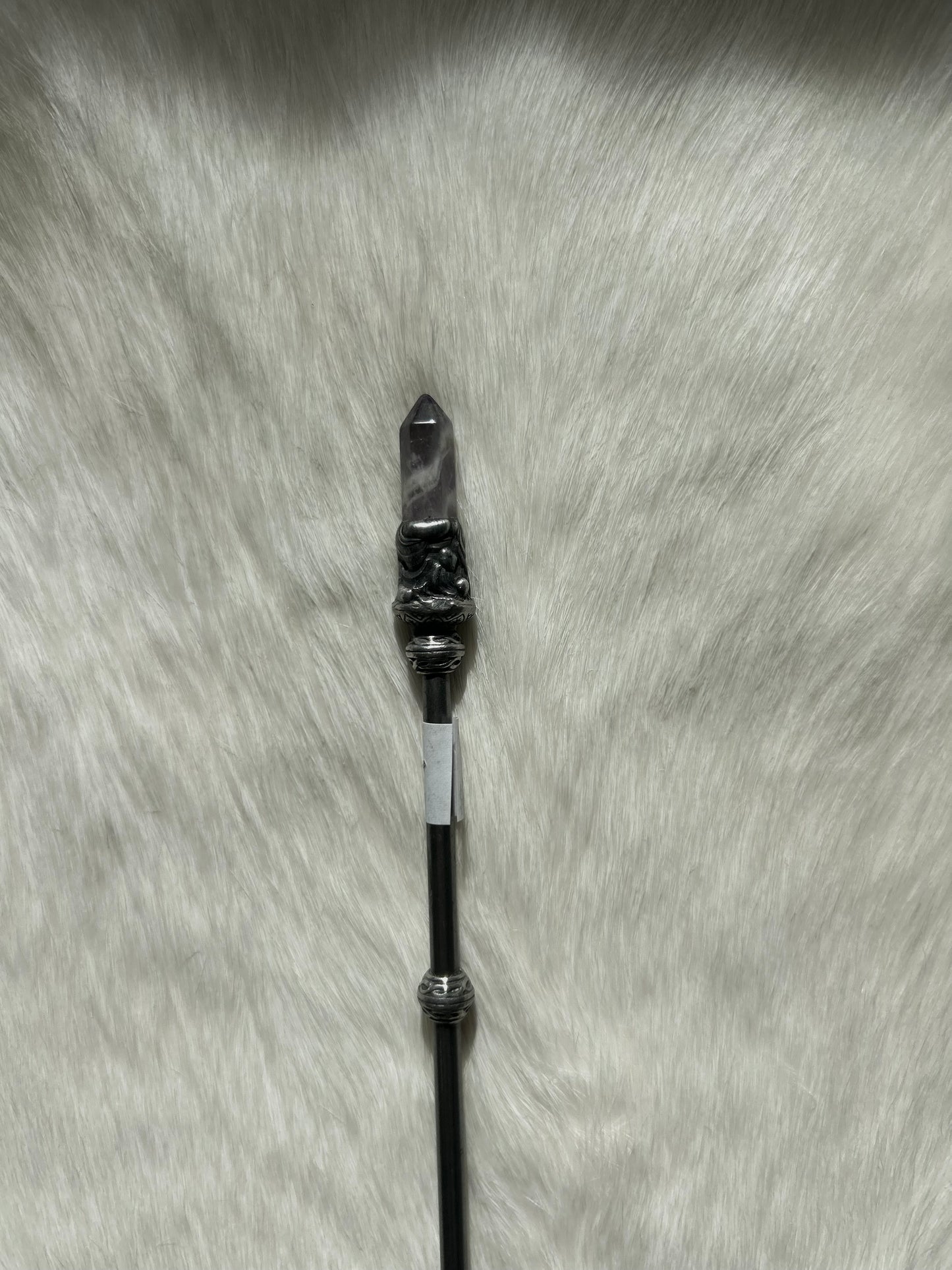 Faery Magic Wand - Chevron Amethyst / Rose Quartz #25