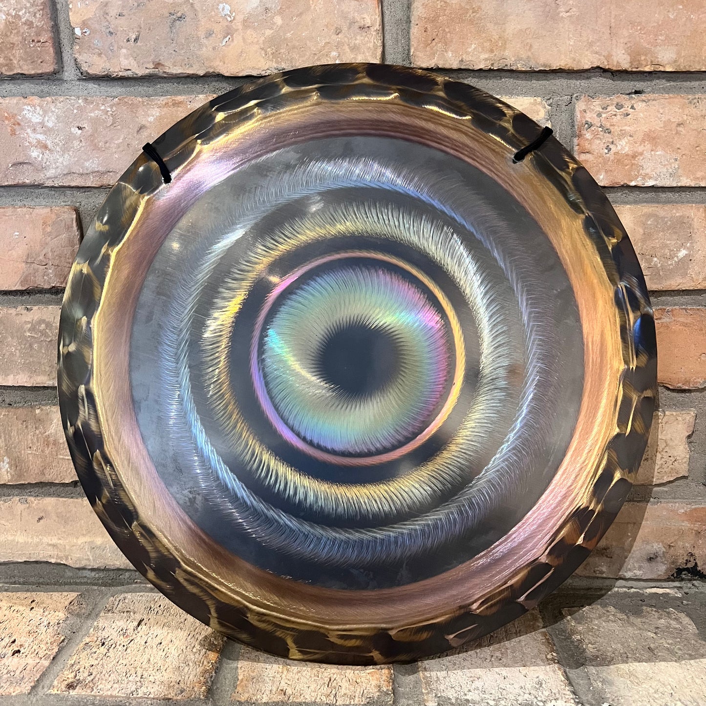 15” / 40 cm Nickel Silver Handheld Gong - Grotta Sonora