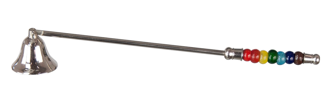 Candle Snuffer-Chakra Beads-11″L
